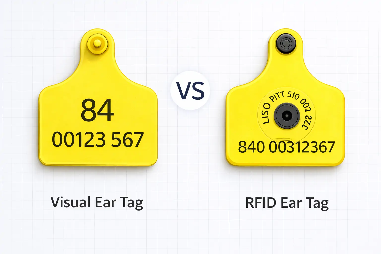visuella öronmärken vs rfid-öronmärken