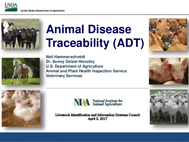 Das USDA-Programm zur Rückverfolgbarkeit von Tierkrankheiten