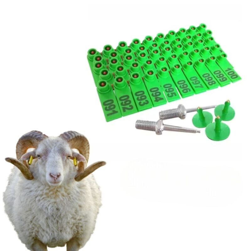 Plastic Customized RFID Livestock Ear Tagging in Sheep RFID Livestock